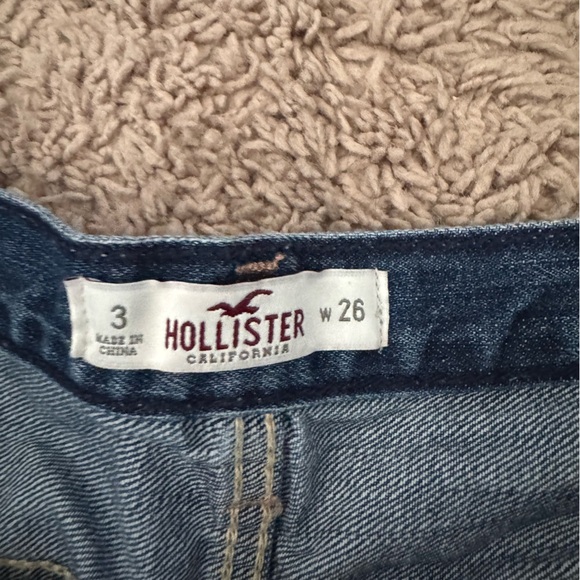 Hollister Blue Distressed Jean Shorts - Picture 3 of 3